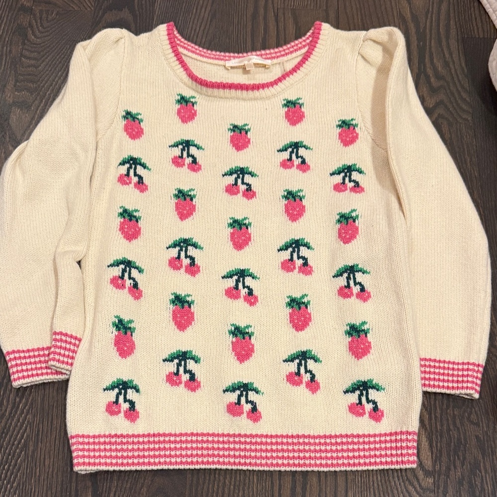 LoveShackFancy Girls Fruit Sweater